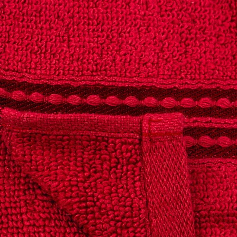 Micro Cotton LuxeDry Solid Face Towel (Red) - Set Of Four media 6