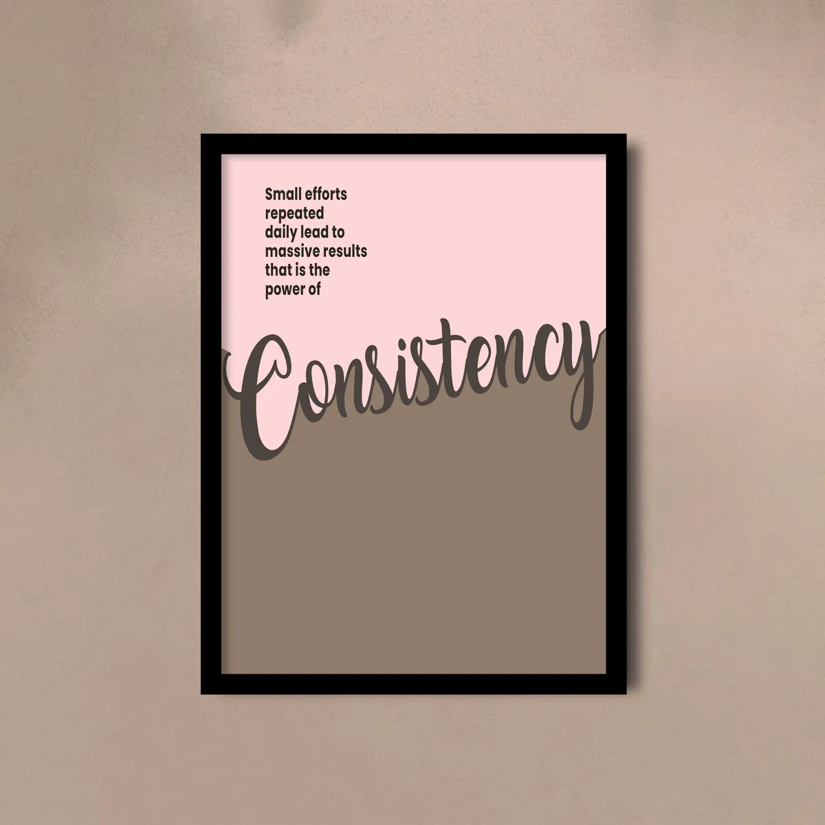 Wellness Quote Wall Painting With Frame - Set Of Six media 3