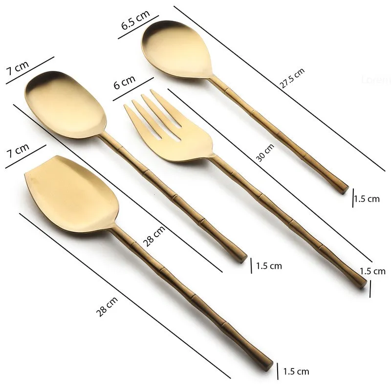 Bamboo Elegance Serving Set - Four Piece Set media 7