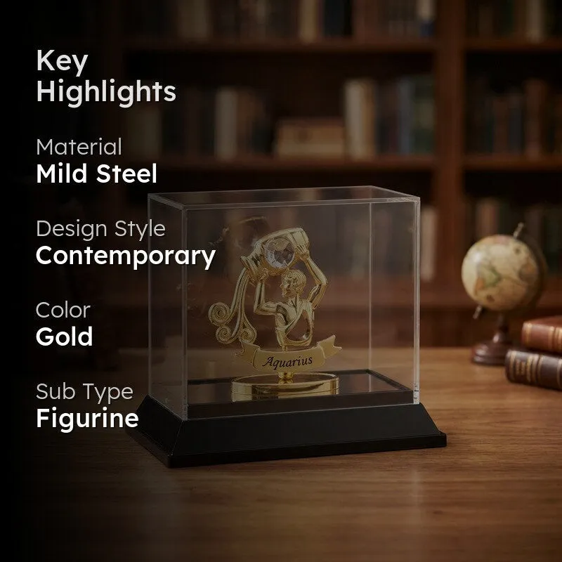 Golden Aquaries 24K Gold Plated Mild Steel Showpiece media 2
