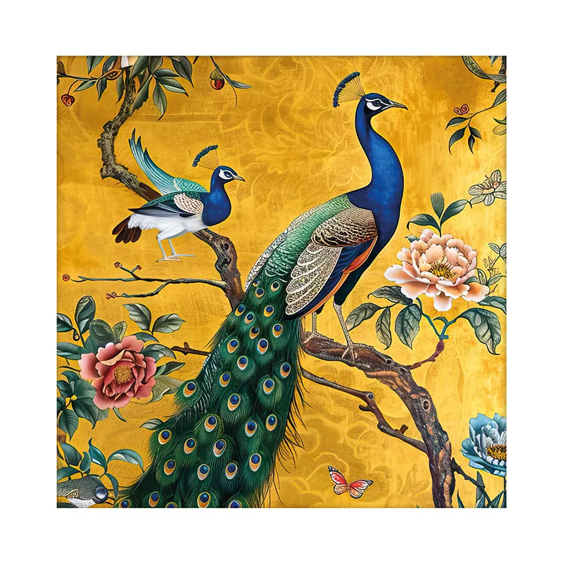 Peacock Of Grace Canvas Wall Art media 3