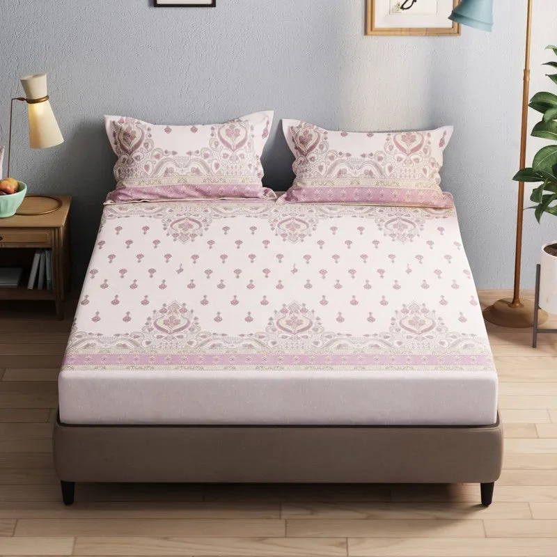 Zevric Bedsheet (Pink) - 115 GSM media 3