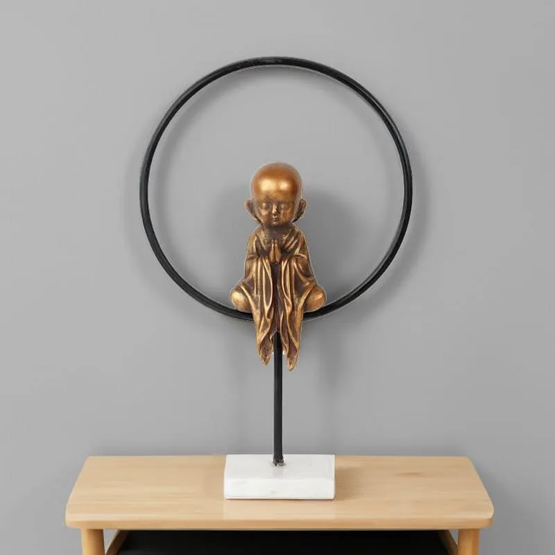 Praying Young Buddha Showpiece media 1