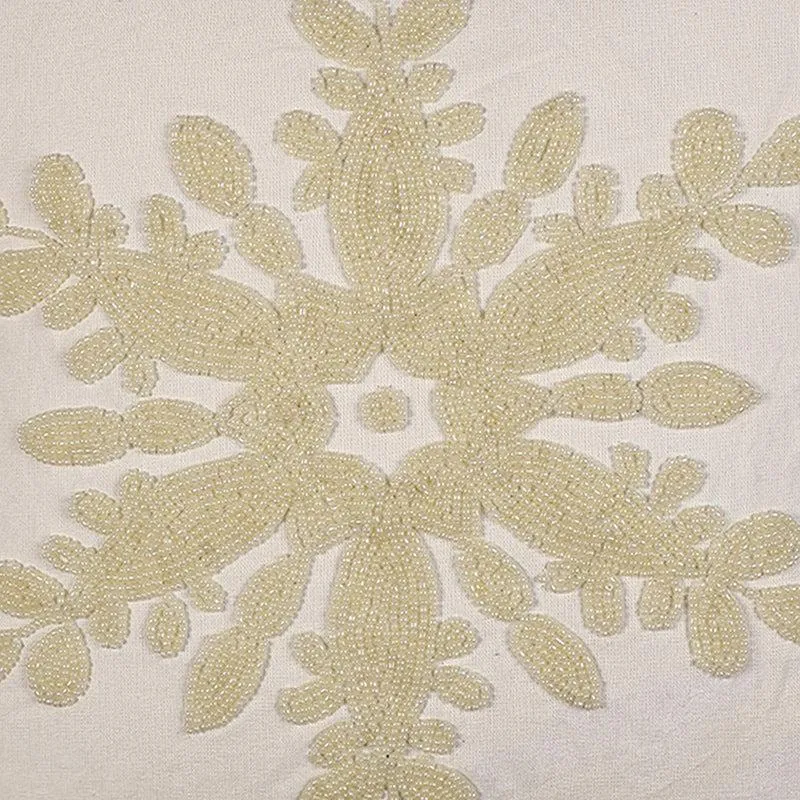 Snowflake Charm Cotton Cushion Cover - Grey media 5