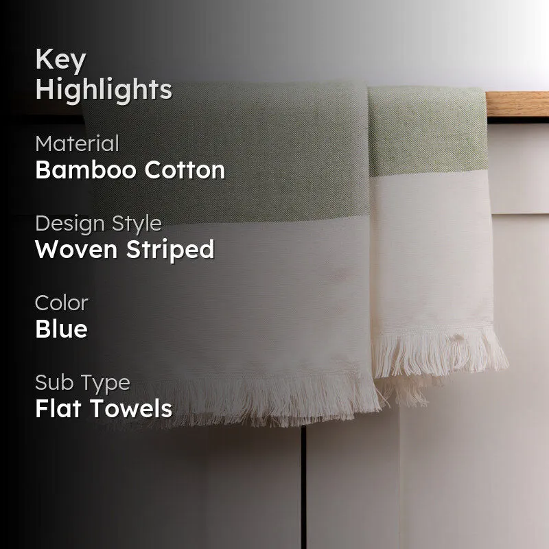 Prittle Pat Bamboo Cotton Bath Towel - Sea Green media 2
