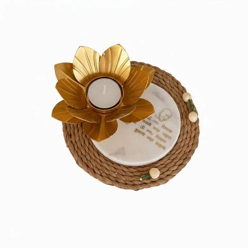 Sattvya Tea Light Candle Holder - White media 4
