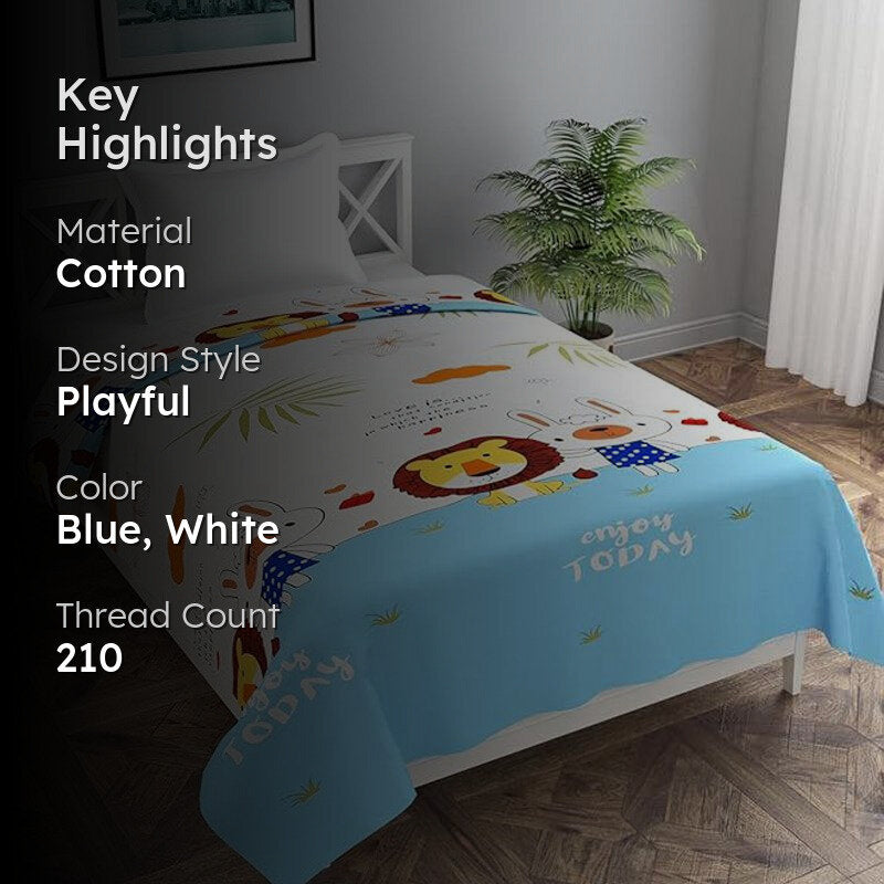 Roar-tastic Nights Kids' Cotton Duvet Cover - 210 TC media 2