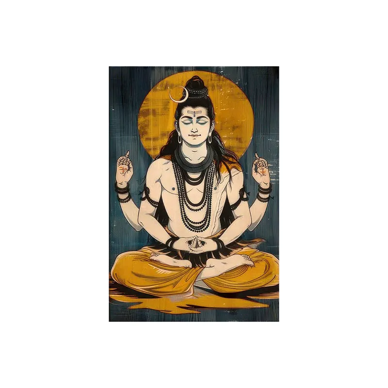 The Tranquil Yogi Poly Canvas Wall Painting media 5