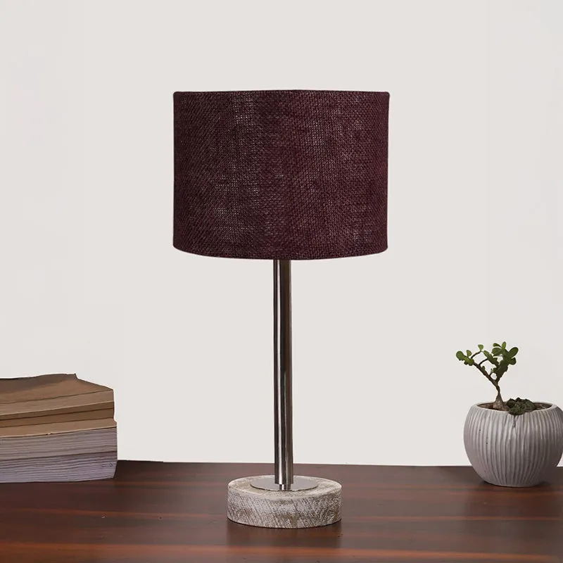 Sienna I Rodin Wooden Table Lamp - Brown,Silver,White media 3