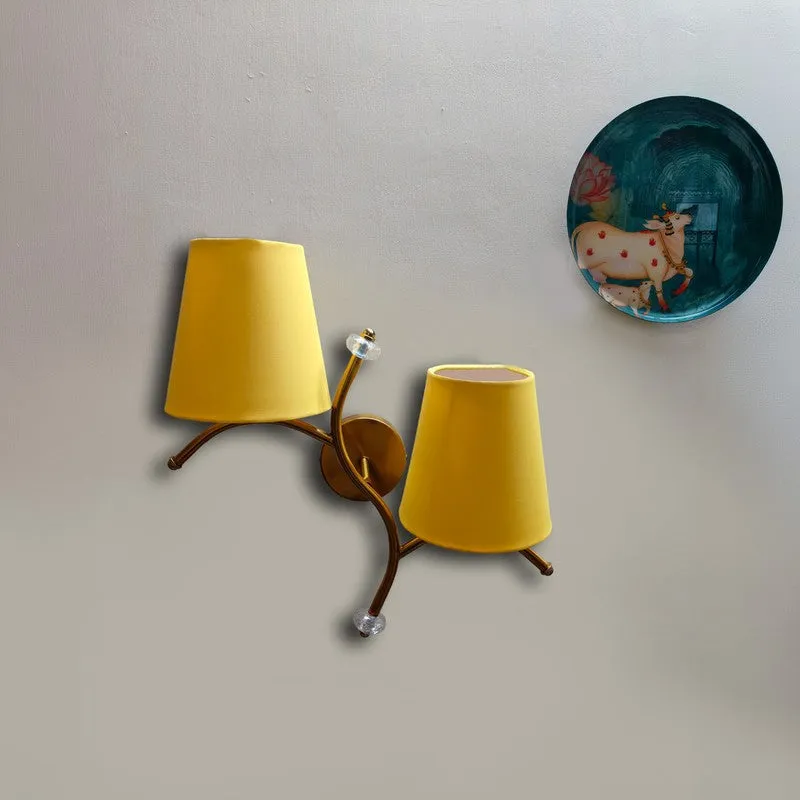 GlowStem Twin Cotton Wall Lamp - Yellow media 3