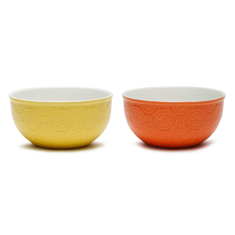 Cuppa Serving Bowl (Yellow,Orange,600 mL) - Set Of Two media 3