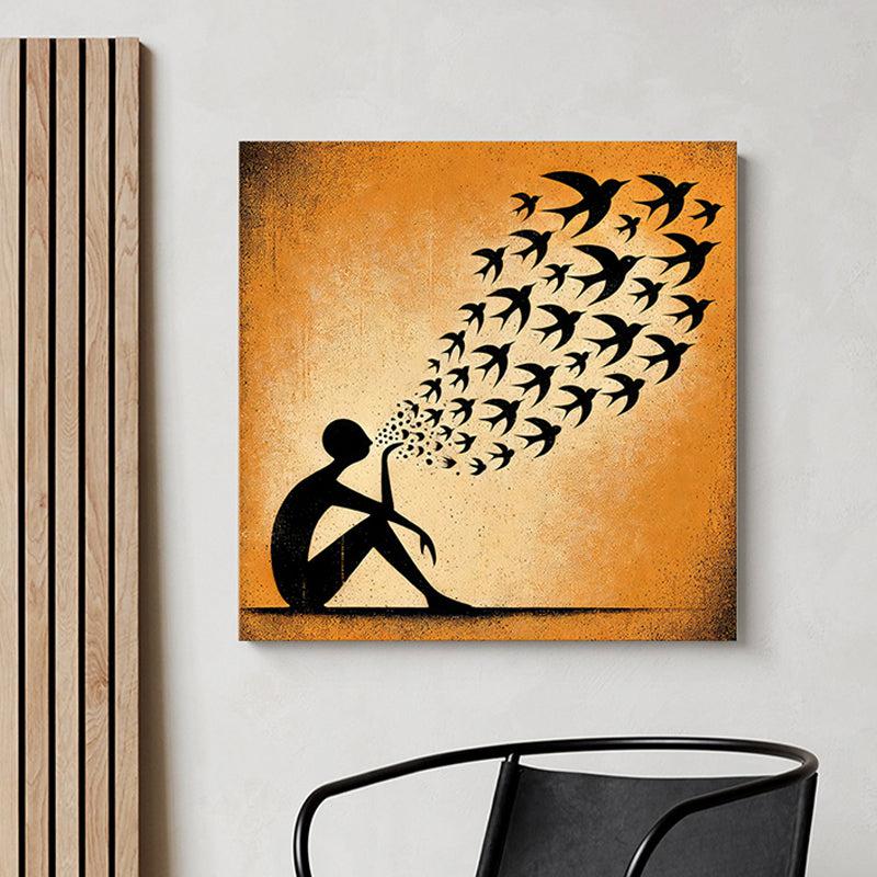 Pigeon Post Operator Wall Painting