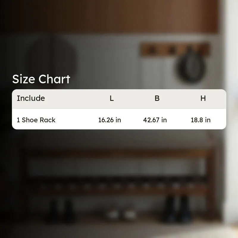 Tread Mango Wood Shoe Rack - Grey media 9