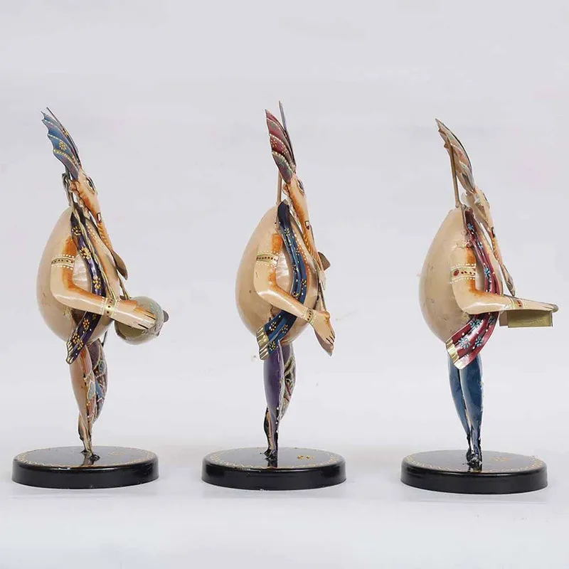 Gana Troupe Showpiece - Set Of Three media 5