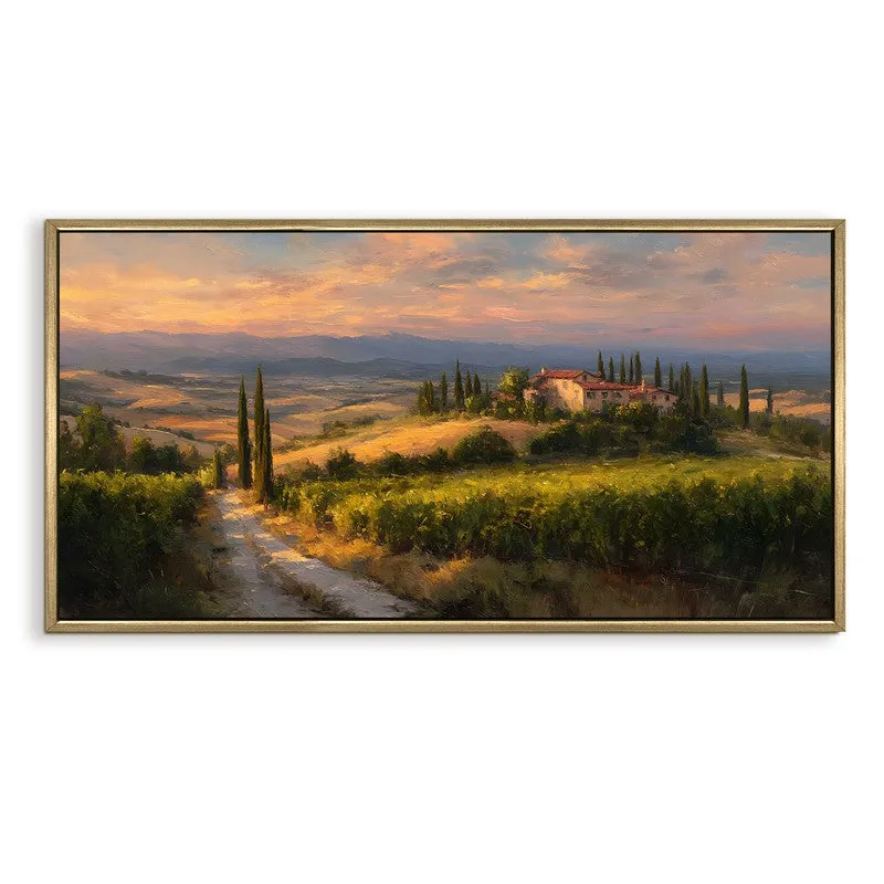 Sienna Skies Canvas Wall Painting With Frame media 3
