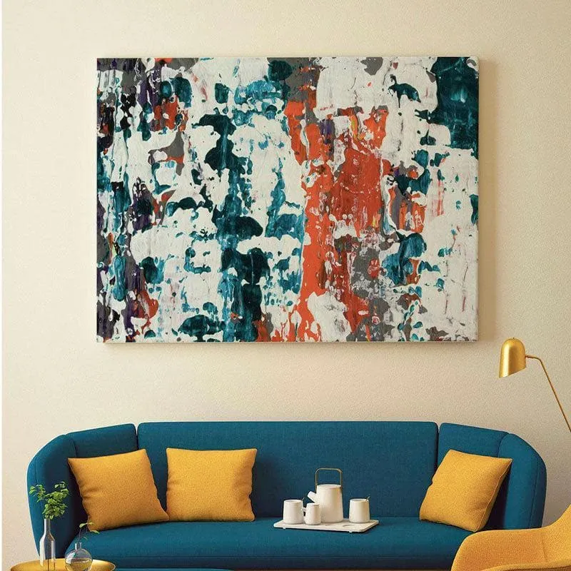 Composed Abstract Canvas Wall Painting - Gallery Wrap media 1