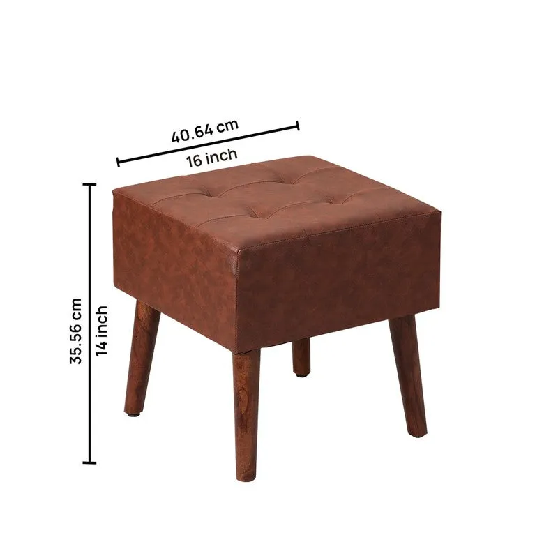 Rustic Charm Ottoman - Brown media 6