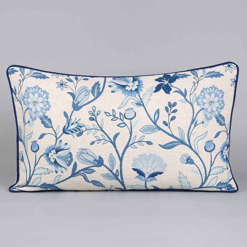 India Circus Flos Viridans Printed Cotton Cushion Cover (Rectangle) - Set Of Two media 4