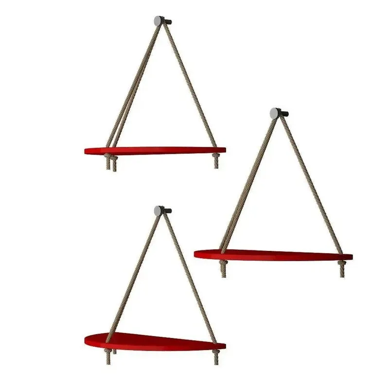Pop Space (MDF,Wood) Shelves - Set Of Three media 5