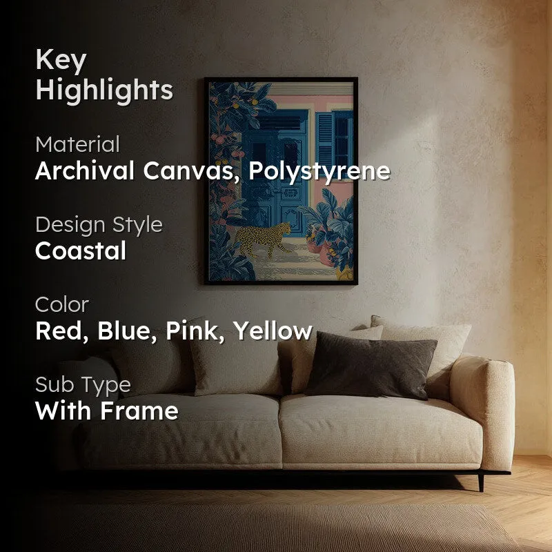 Nature Muse Canvas Wall Painting - Black Frame media 2