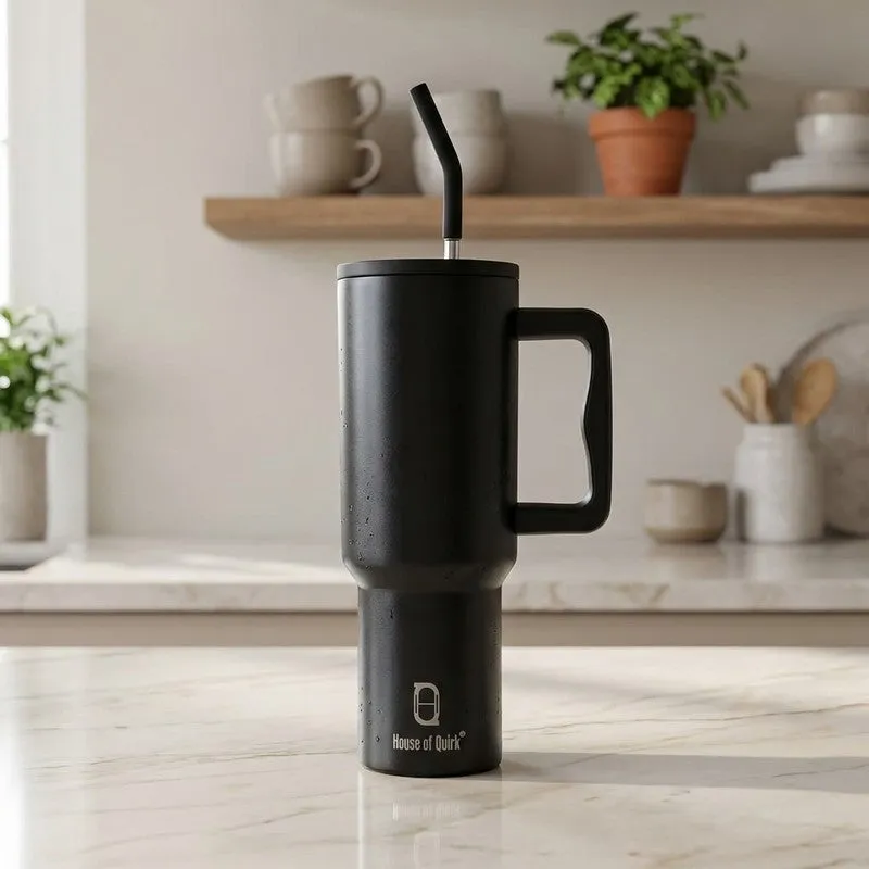 TerraTone Stainless Steel Tumbler (1200 ML) - Black media 1