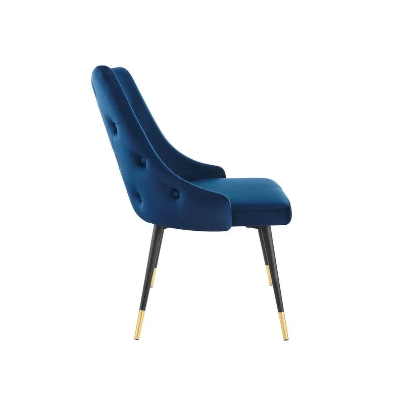 Lunara Neem Wood Accent Chair - Dark Blue media 8