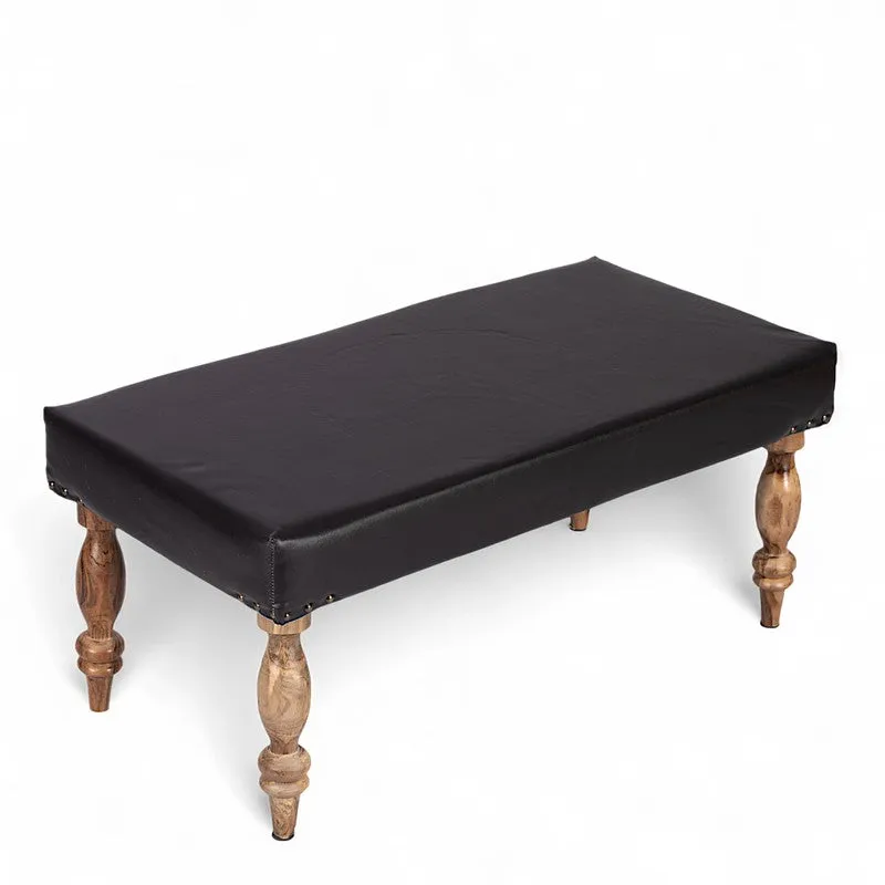 Dravo Sheesham Wooden Bench - Black media 3