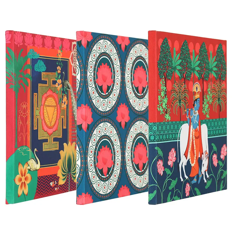India Circus Kanha's Herd Canvas Wall Art - Set Of Three media 4