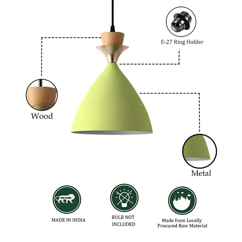 Liana Metal Ceiling Lamp - Light Green media 4