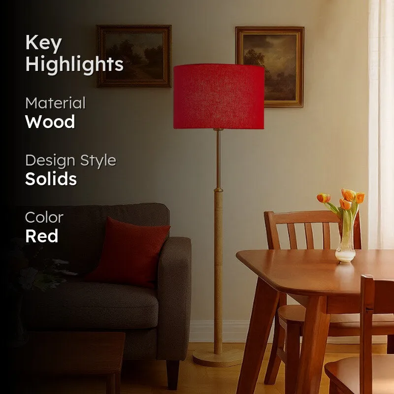 Twilight Wooden Floor Lamp - Red media 2
