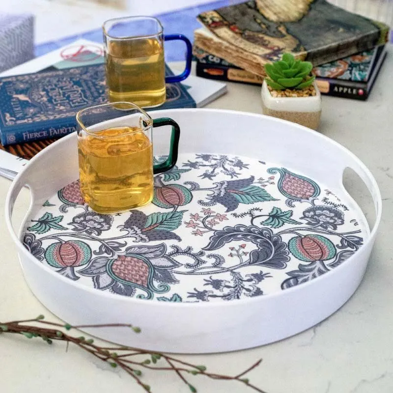 Fleur Da'Ethnix Round Serving Tray media 1