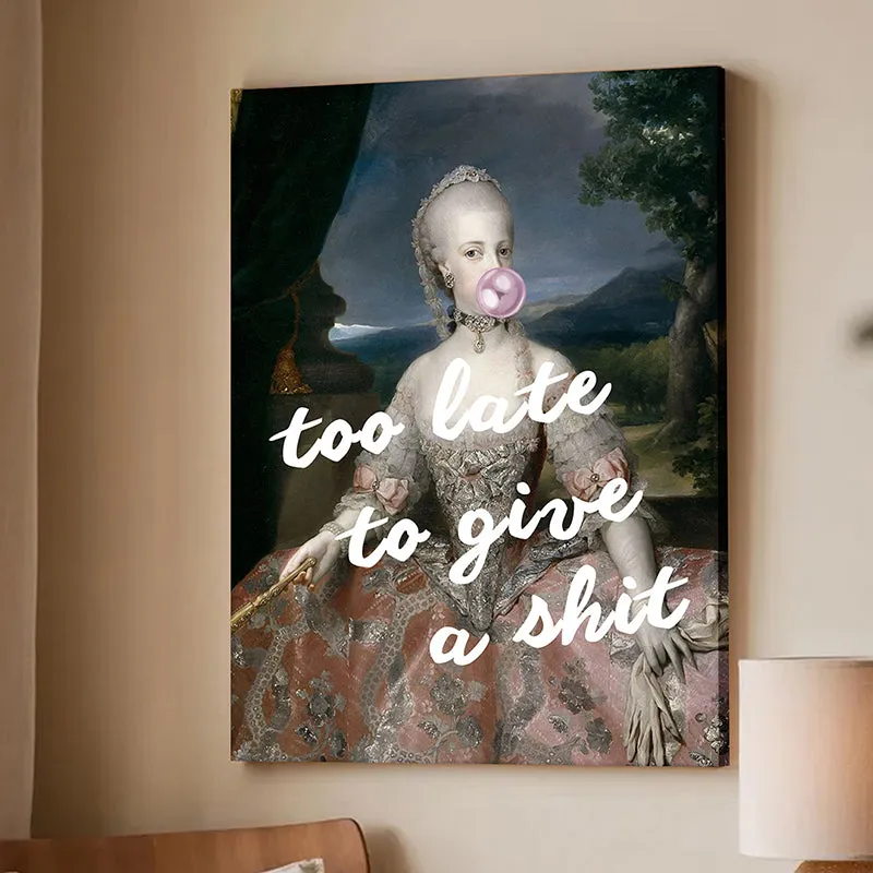 Too Late To Give A S*** Wall Art media 4