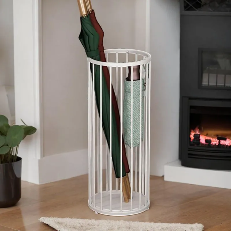 Rain Frame Metal Umbrella Stand - White media 1