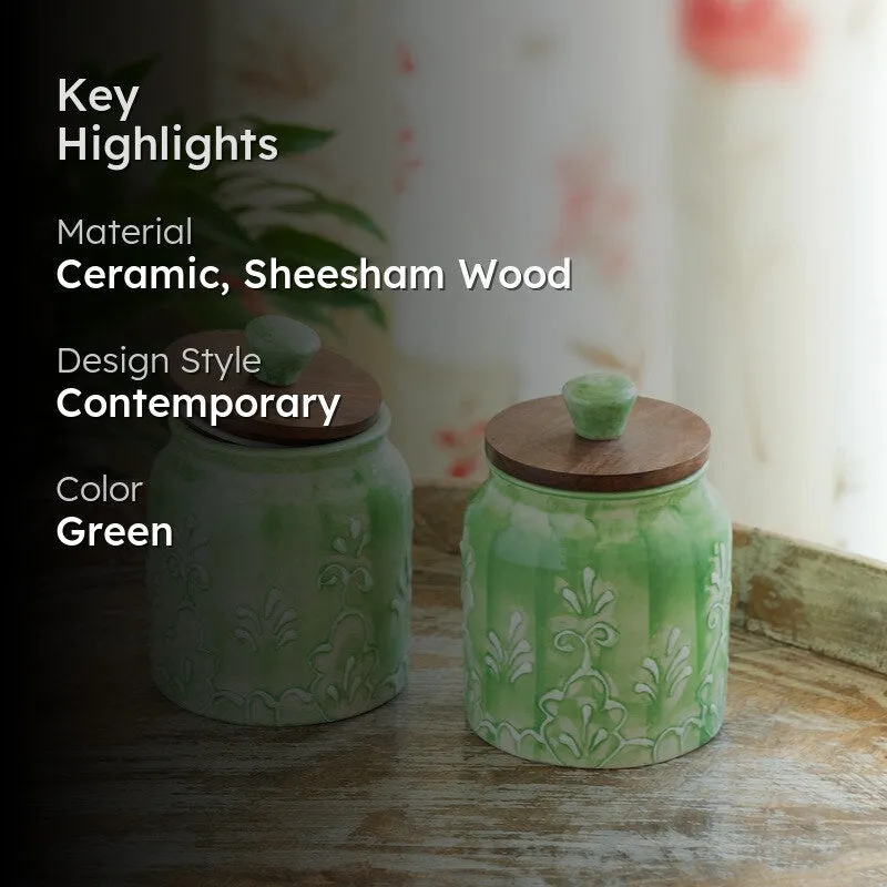 Green Keepers Jars (390 mL Each) - Set Of Two media 2