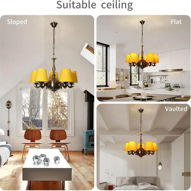 Magi Conical Golden Antique Ceiling Lamp media 5