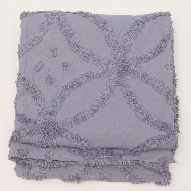 Marigo Cotton Throw - Dark Grey media 3