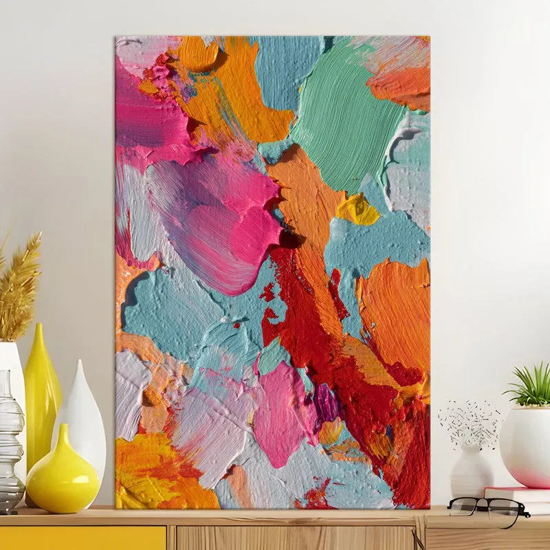Color Burst Abstract Canvas Wall Art media 5