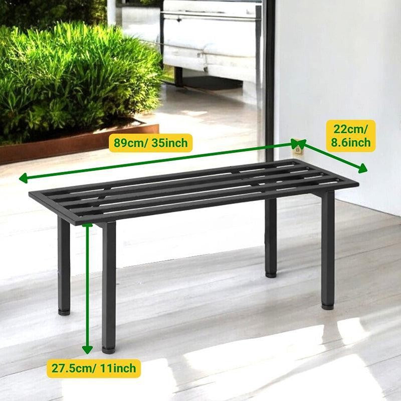 Obsidian Leaf Metal Planter Stand media 9