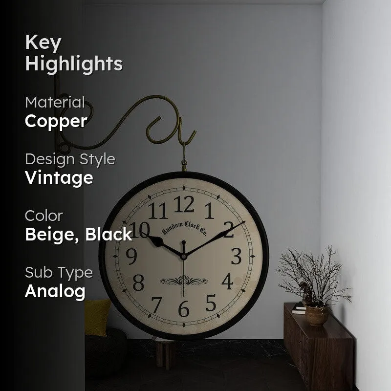 Alderwick Double Sided Wall Clock media 2