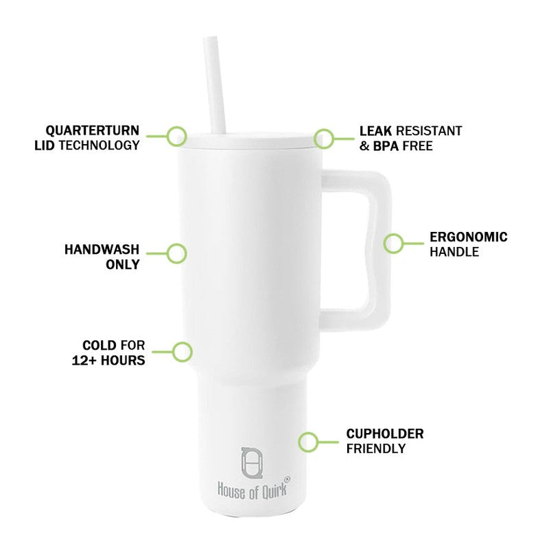 Hydra Boost Stainless Steel Tumbler (1200 ML) - White media 3