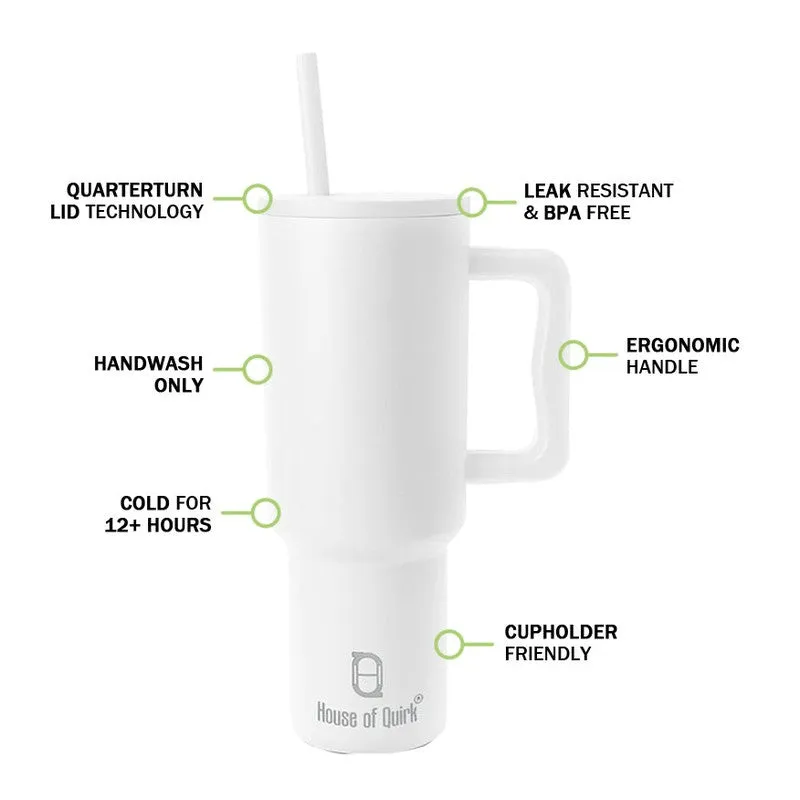 Hydra Boost Stainless Steel Tumbler (1200 ML) - White media 3