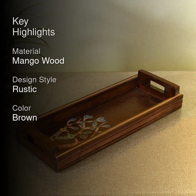 Indrapal Handcrafted Serving Tray media 2
