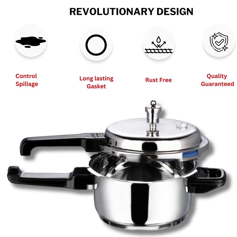 Vinod Prylin Pressure Cooker Stainless Steel - 2000 mL media 5