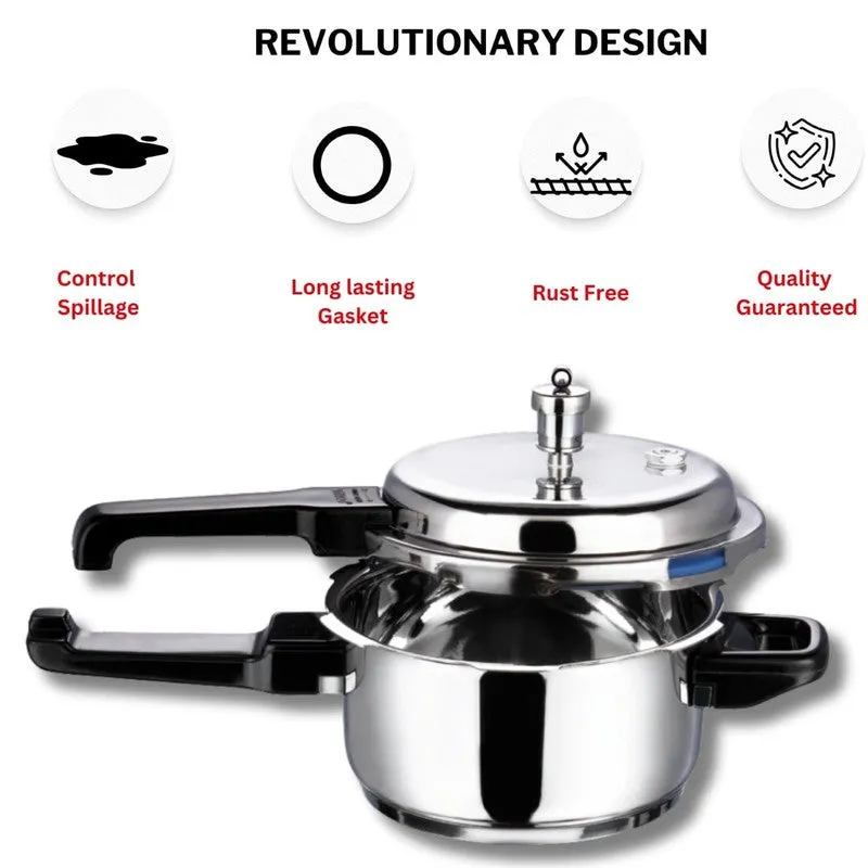 Vinod Prylin Pressure Cooker Stainless Steel - 2000 mL media 5