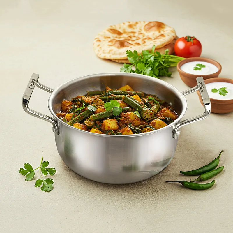 Core Craft Triply Cooking Pot With Lid - 3000 mL/9 Inch media 1