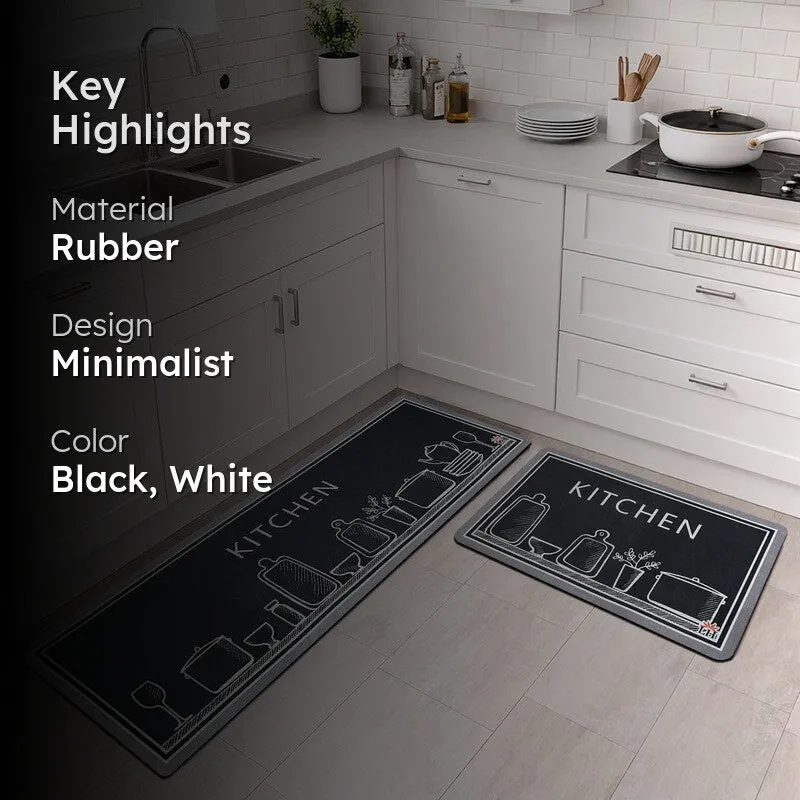 MonoEase Rubber Kitchen Floor Mats - Set of Two media 2
