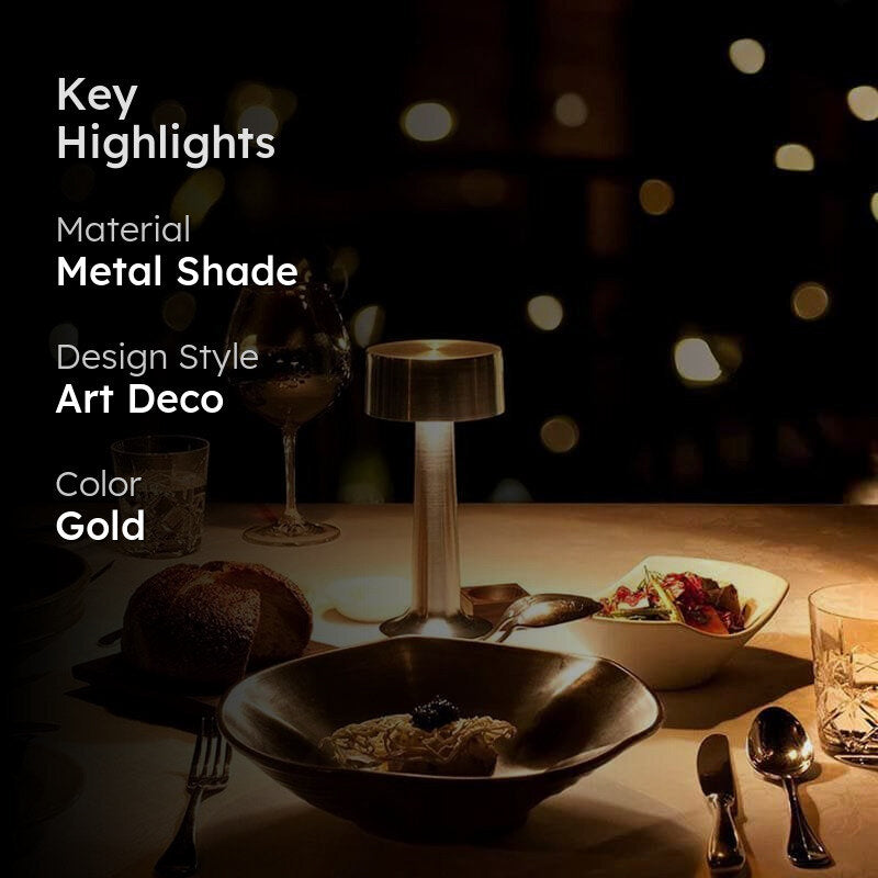 Dumble Troop Metal Table Lamp - Gold media 2