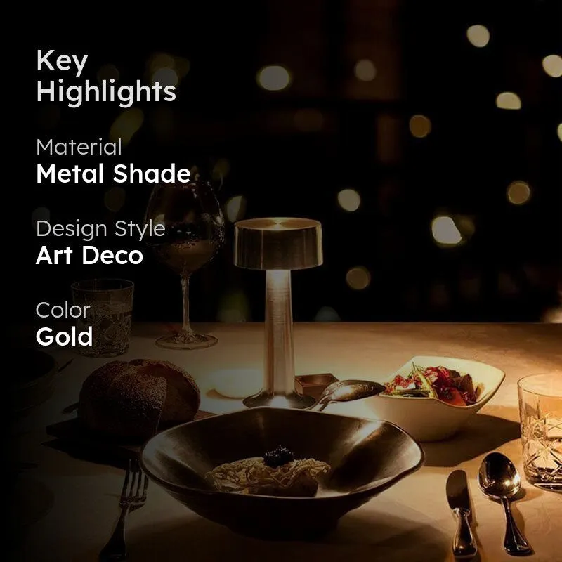 Dumble Troop Metal Table Lamp - Gold media 2