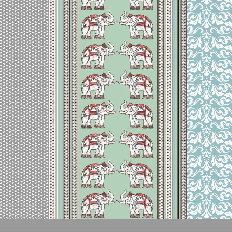 EliteDream Cotton Bedsheet (Teal) - 180 TC media 6