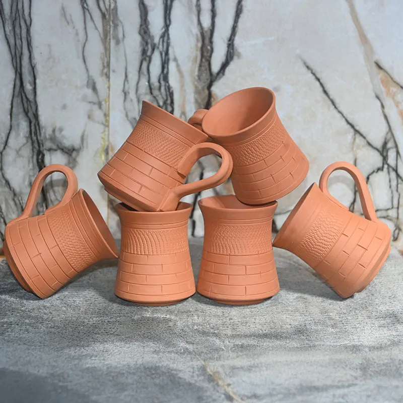 Kaivalya Terracotta Coffee Mug (250 mL Each) - Set of Six media 4